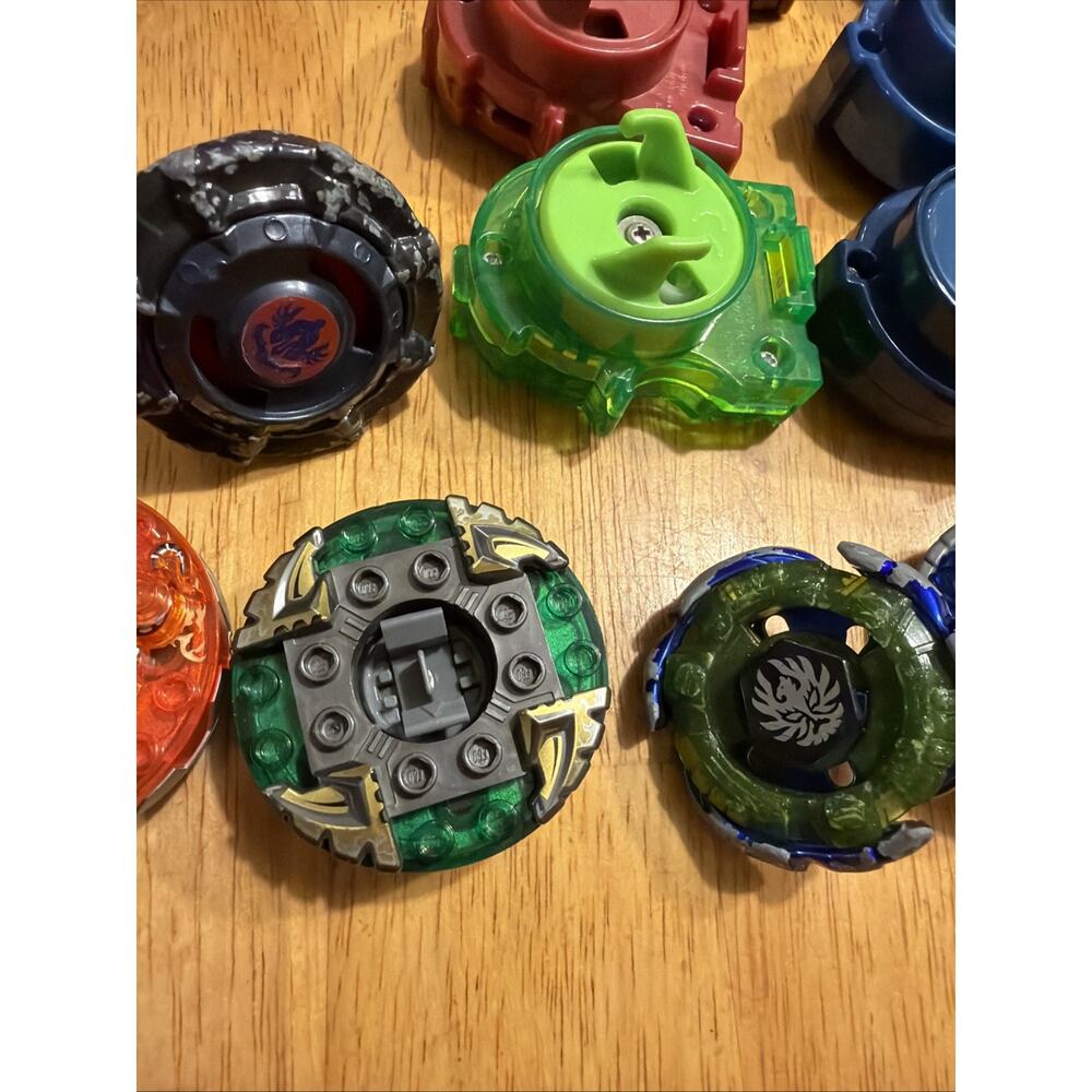 Beyblade Lot Of 37 With Launchers Rip Cords Takara Tomy Hasbro Vintage Y2K - Picture 3 of 10